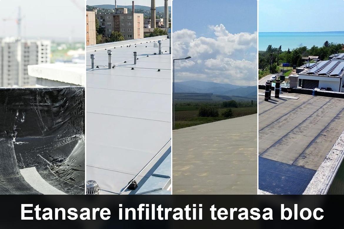 hidroizolatie terasa cu membrana bituminoasa