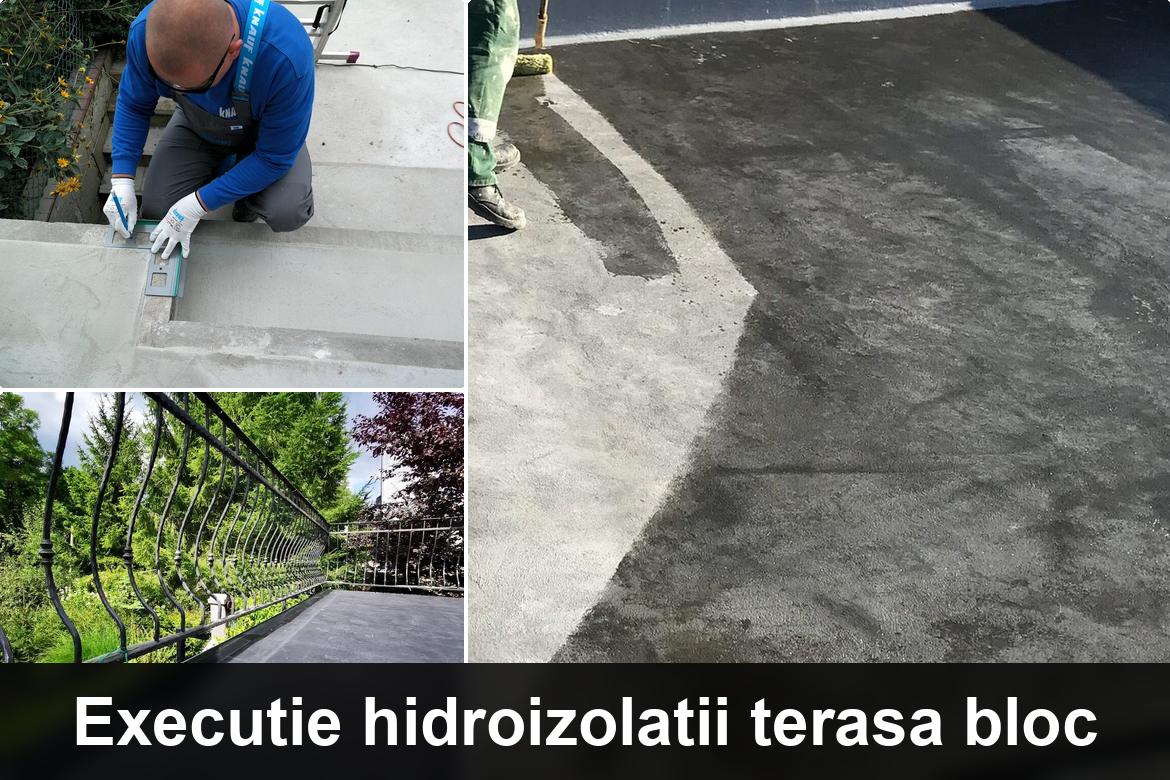 lucrare hidroizolatie terasa finalizata