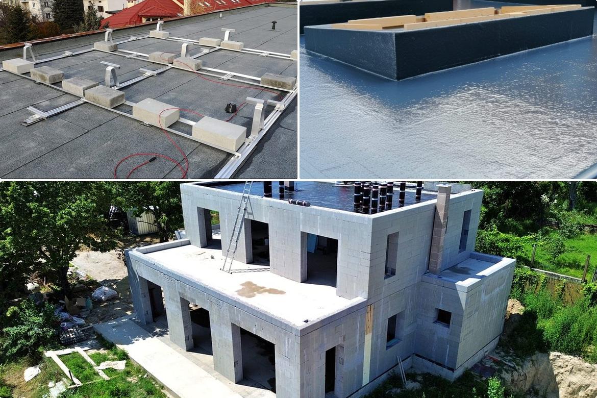 hidroizolatie terasa cu membrana bituminoasa