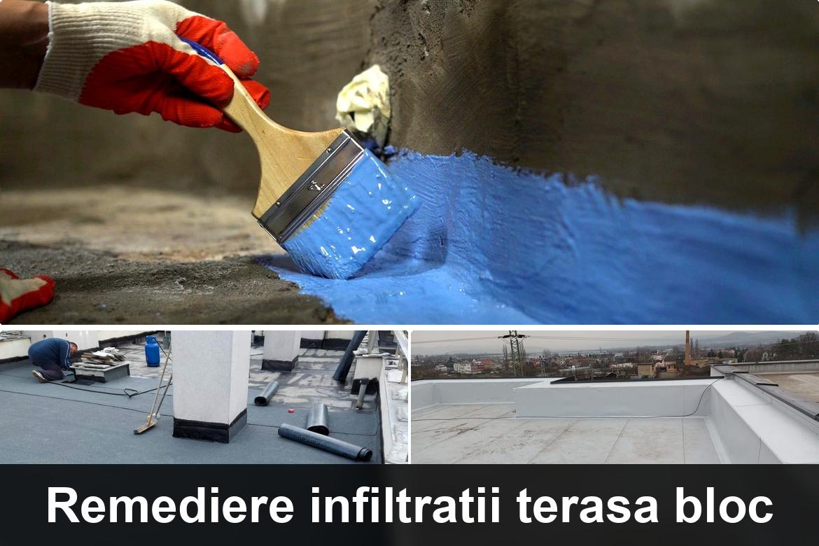 lucrare hidroizolatie terasa finalizata