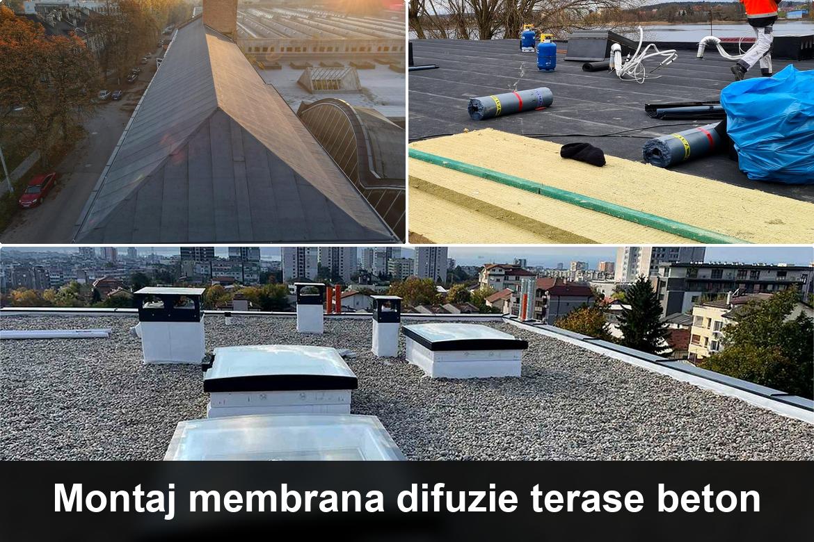 hidroizolatie terasa cu membrana bituminoasa