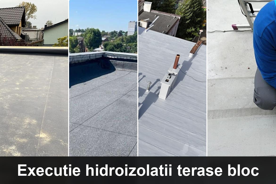 lucrare hidroizolatie terasa finalizata