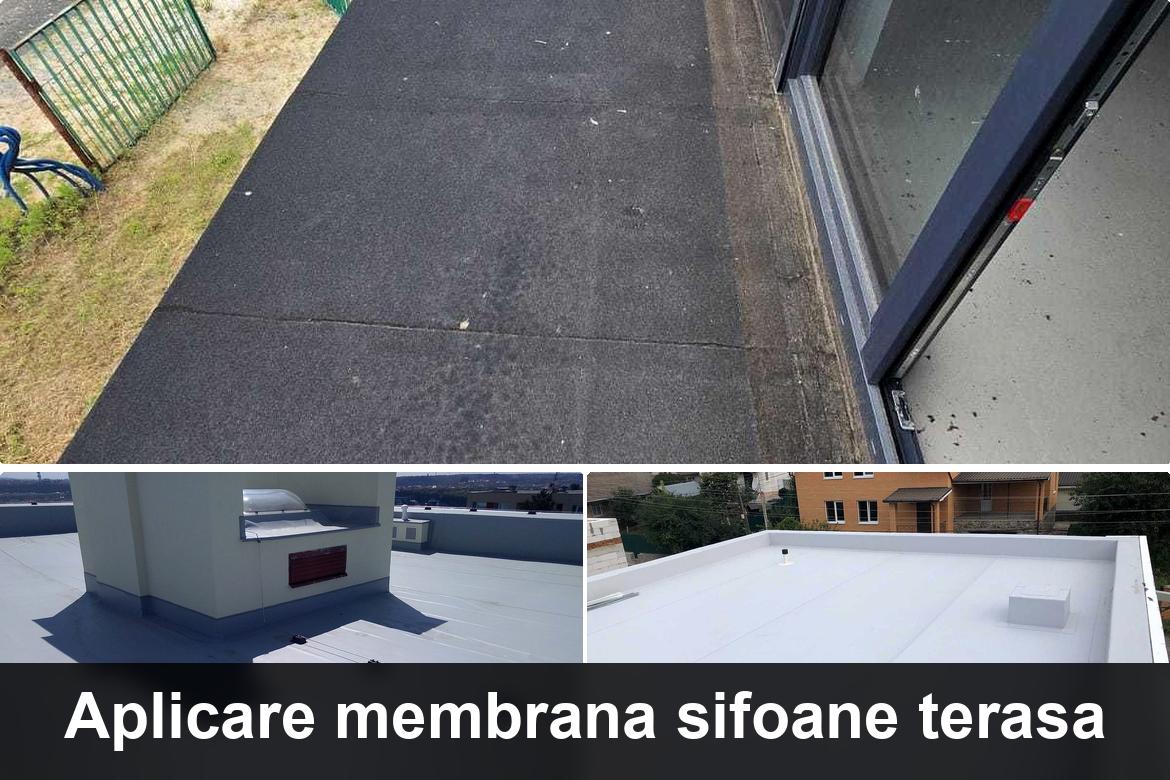 hidroizolatie terasa cu membrana bituminoasa