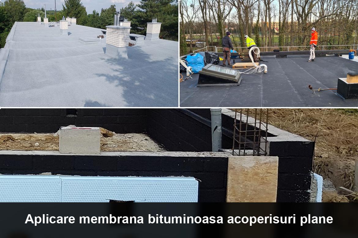 hidroizolatie terasa cu membrana bituminoasa