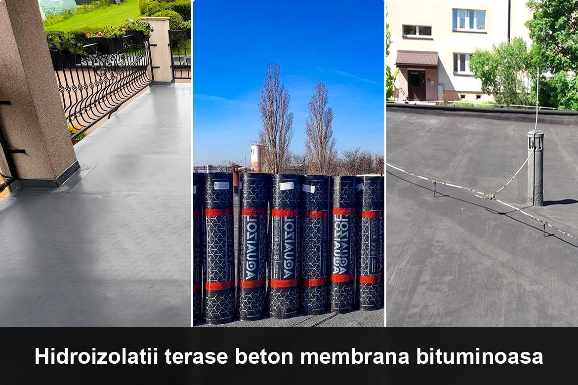 hidroizolatie terasa cu membrana bituminoasa