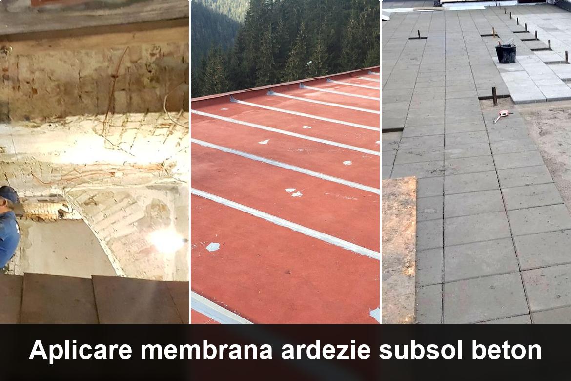 hidroizolatie terasa cu membrana bituminoasa
