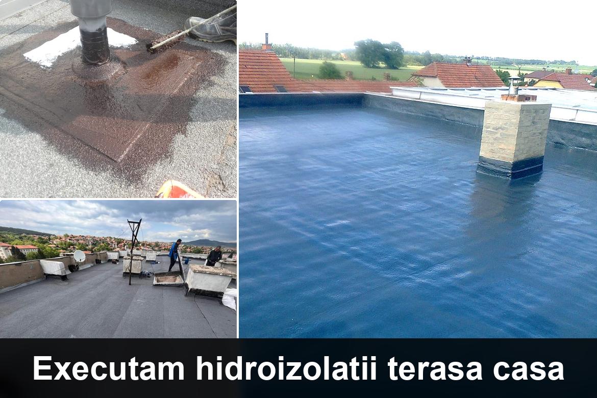 hidroizolatie terasa cu membrana bituminoasa