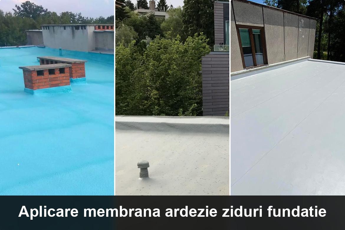 hidroizolatie terasa cu membrana bituminoasa