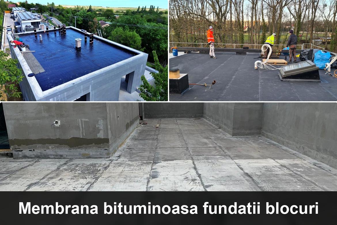 hidroizolatie terasa cu membrana bituminoasa