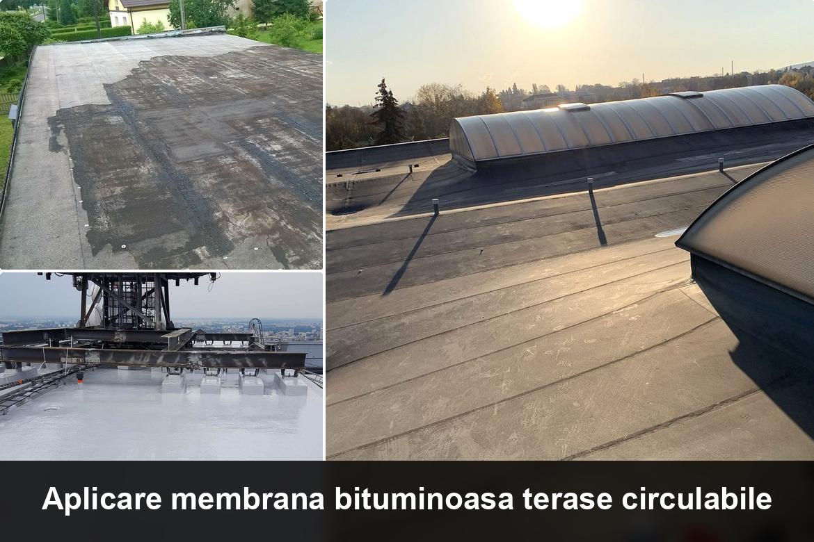 hidroizolatie terasa cu membrana bituminoasa