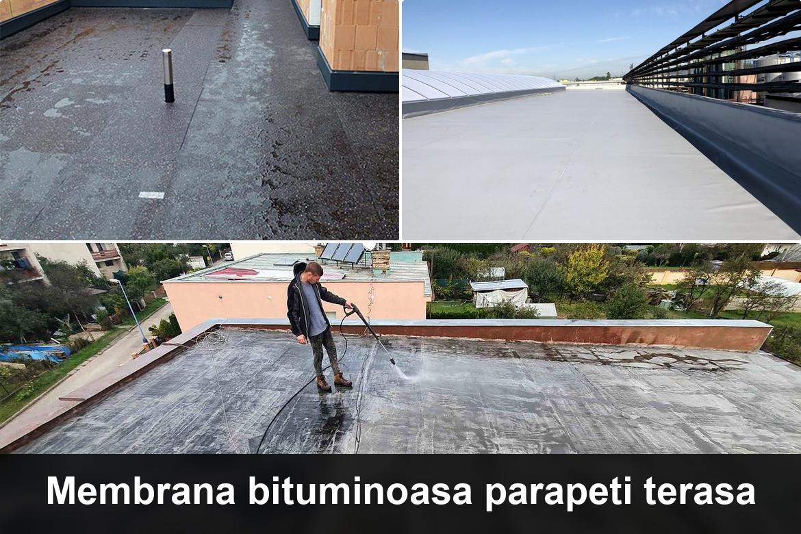 hidroizolatie terasa cu membrana bituminoasa