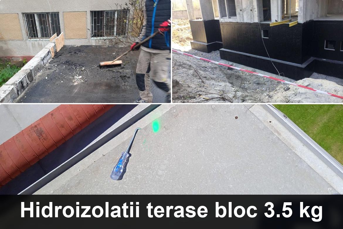 lucrare hidroizolatie terasa finalizata
