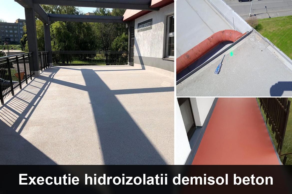lucrare hidroizolatie terasa finalizata