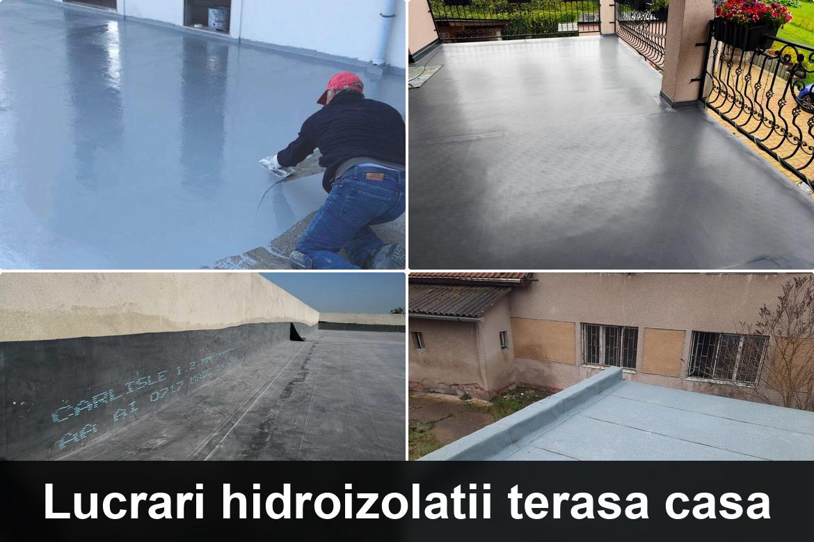 lucrare hidroizolatie terasa finalizata