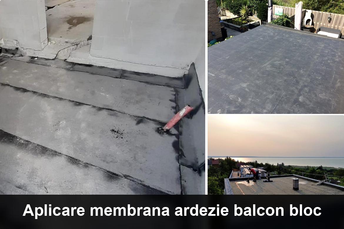 detaliu hidroizolatie terasa cu membrana bituminoasa