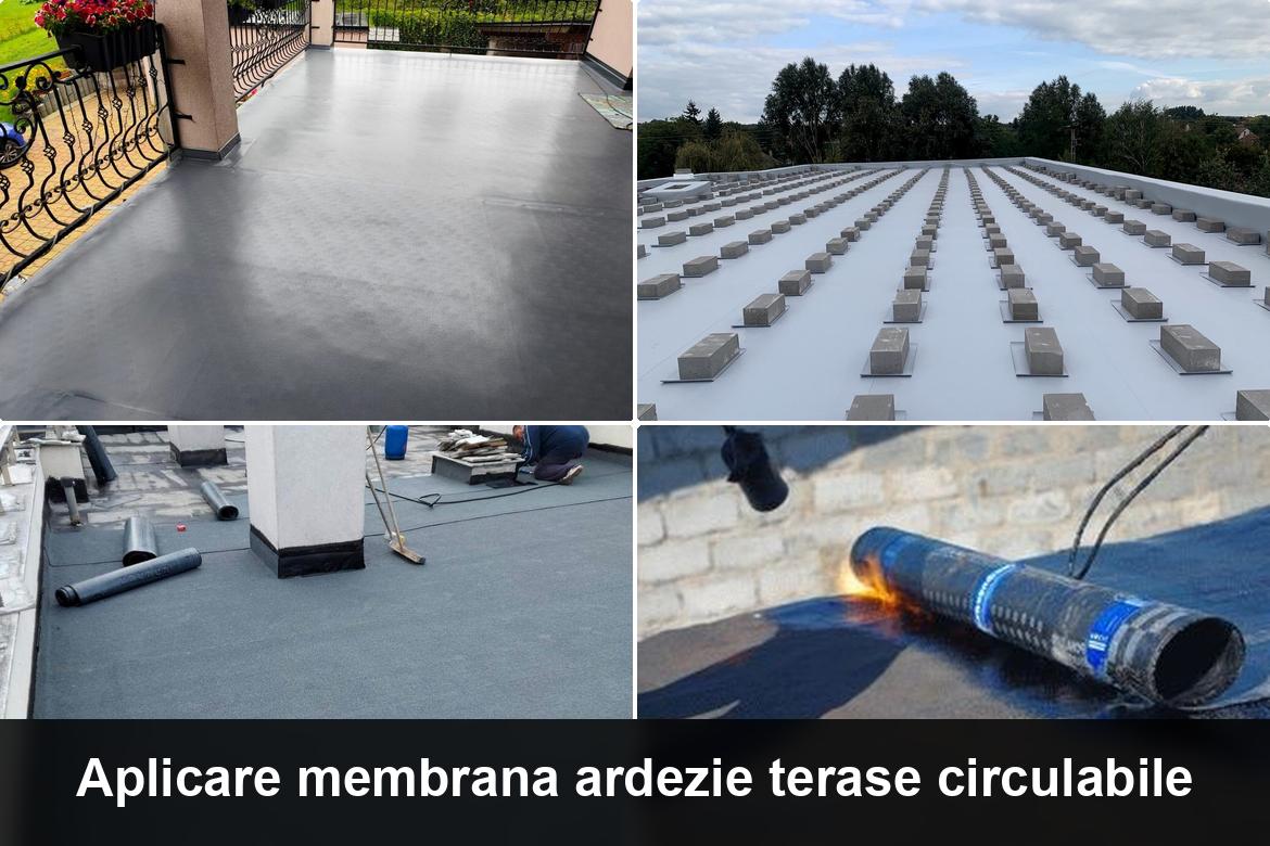 detaliu hidroizolatie terasa cu membrana bituminoasa