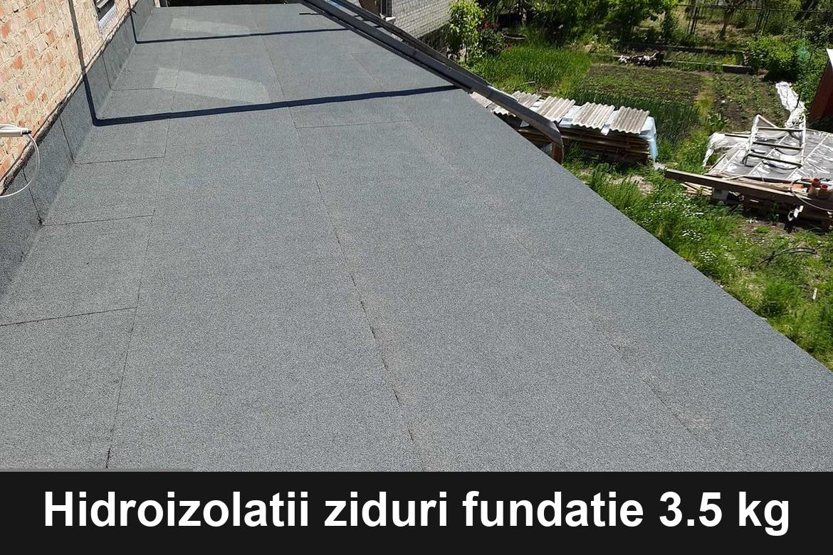 detaliu hidroizolatie terasa cu membrana bituminoasa